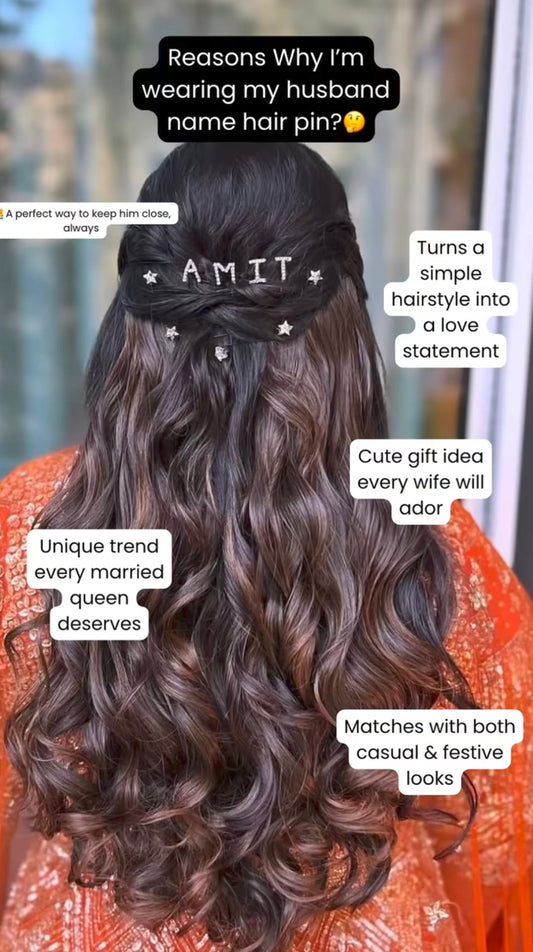 Personalized Name Hairpin